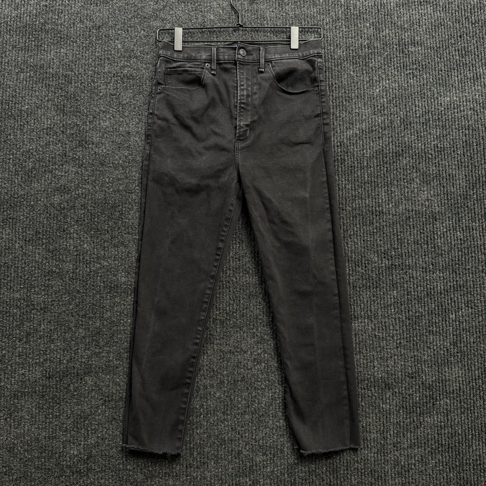 Abercrombie & Fitch Ultra High Rise Super Skinny Ankle Jeans Womens 28 Black